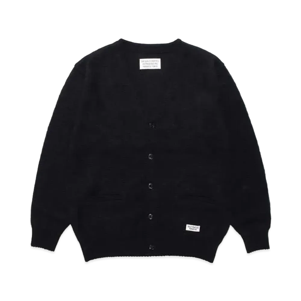 WACKO MARIA Mohair Knit Cardigan "Black"