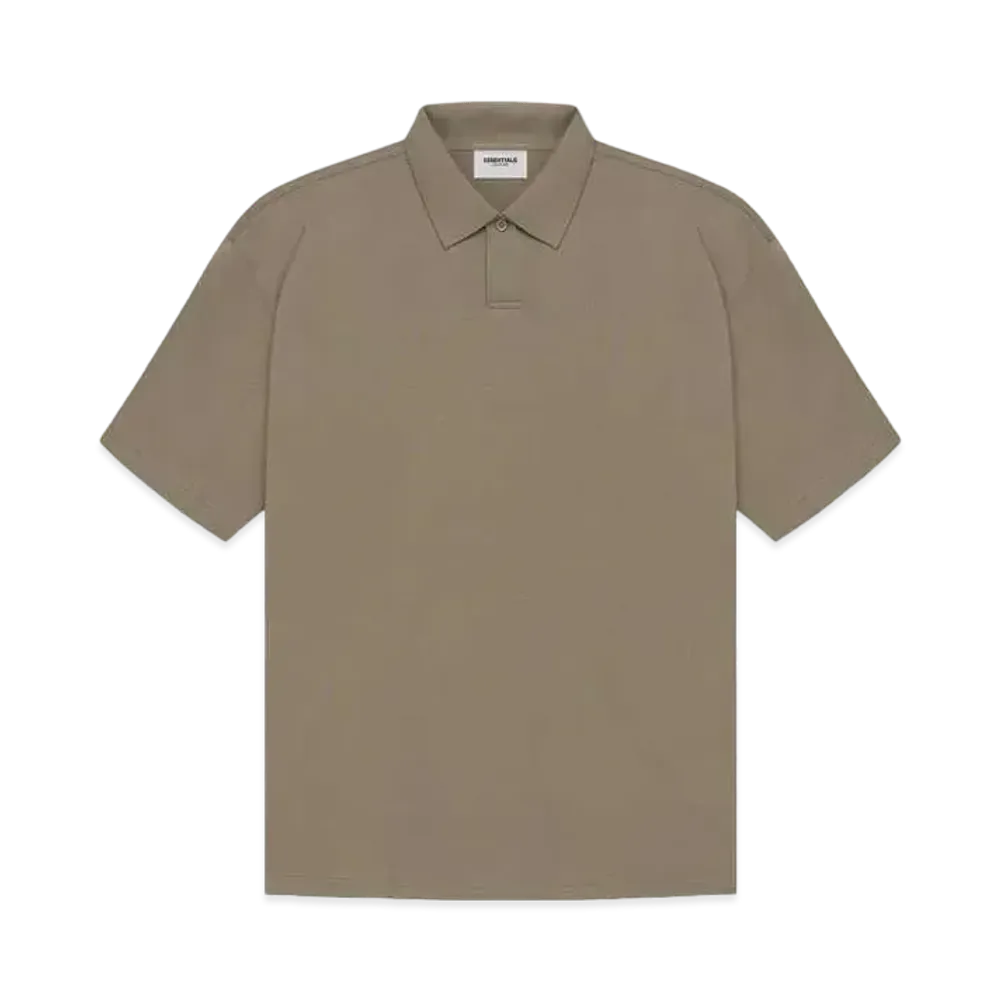 FEAR OF GOD ESSENTIALS Short Sleeve Polo "Taupe"