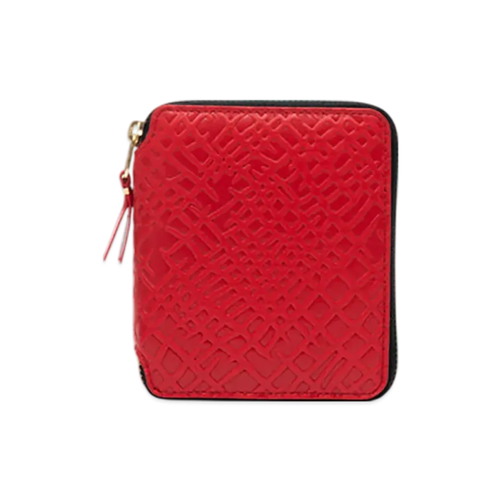 COMME des GARCONS Wallet Embossed Roots "Red"