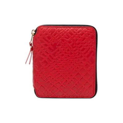COMME des GARCONS Wallet Embossed Roots "Red"