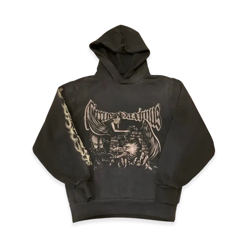 Travis Scott Cactus Jack Maximus Eagle Pullover Hoodie "Black"
