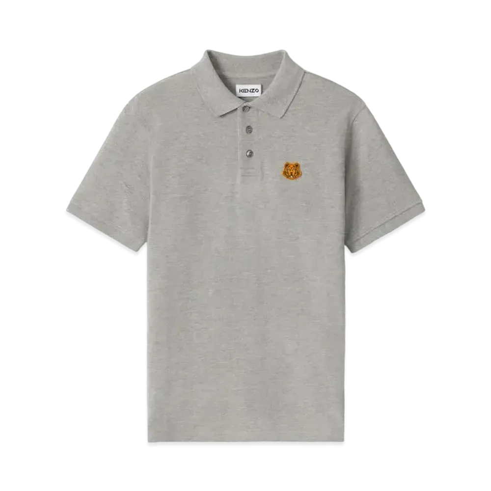 KENZO PoloShirt tiger Tigre Crest "Pearl Grey"