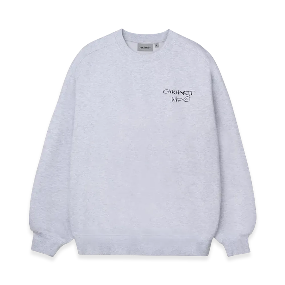 Carhartt WIP Crush Heart Sweat "Ash Heather"
