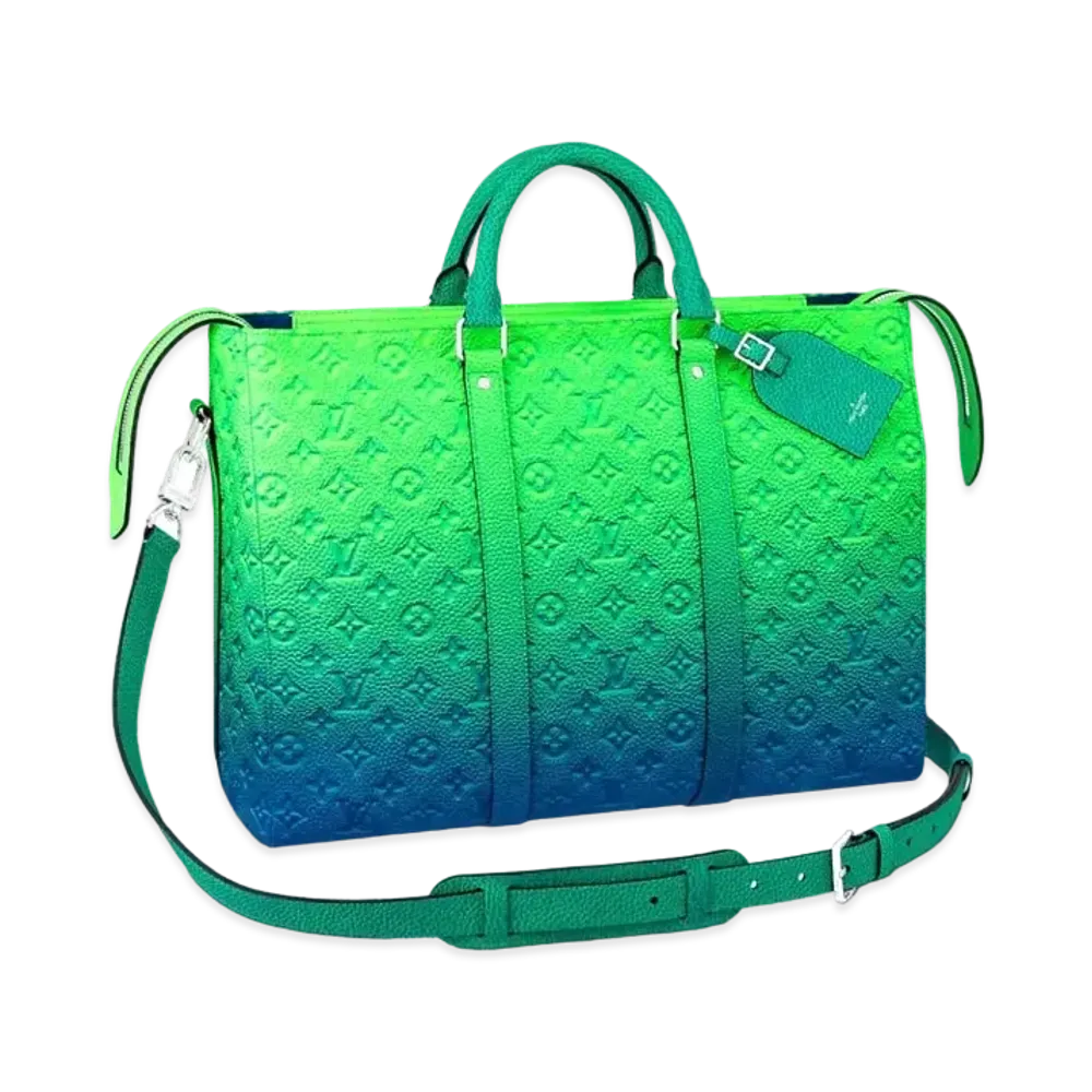 Louis Vuitton Keepal Tote Leather "Blue/Green"