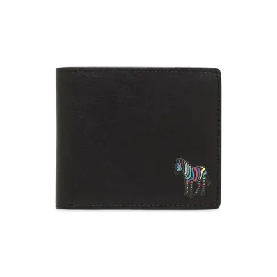 Paul Smith Bifold Wallet Striped Zebra Zebra "Black"
