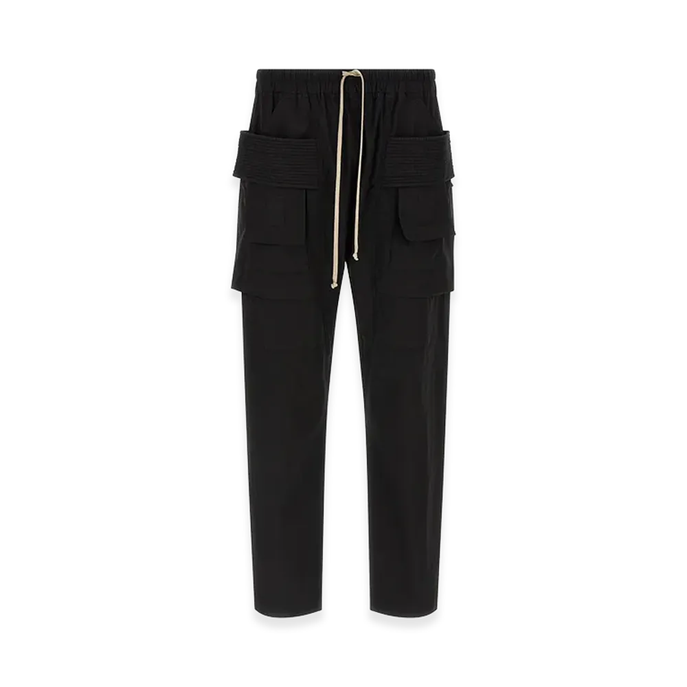 Rick Owens DRKSHDW Creatch Cargo Drawstring Pants "Black"