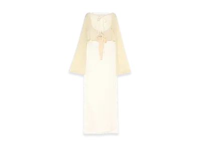ANDMARY Women's Aria Flower Set Long Dress "Beige"
