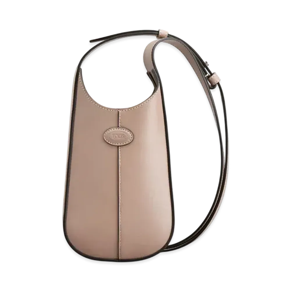 TOD'S Micro Hobo Di Bag in Leather "Beige"