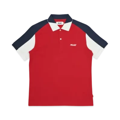 PALACE Angle Polo "Red White"