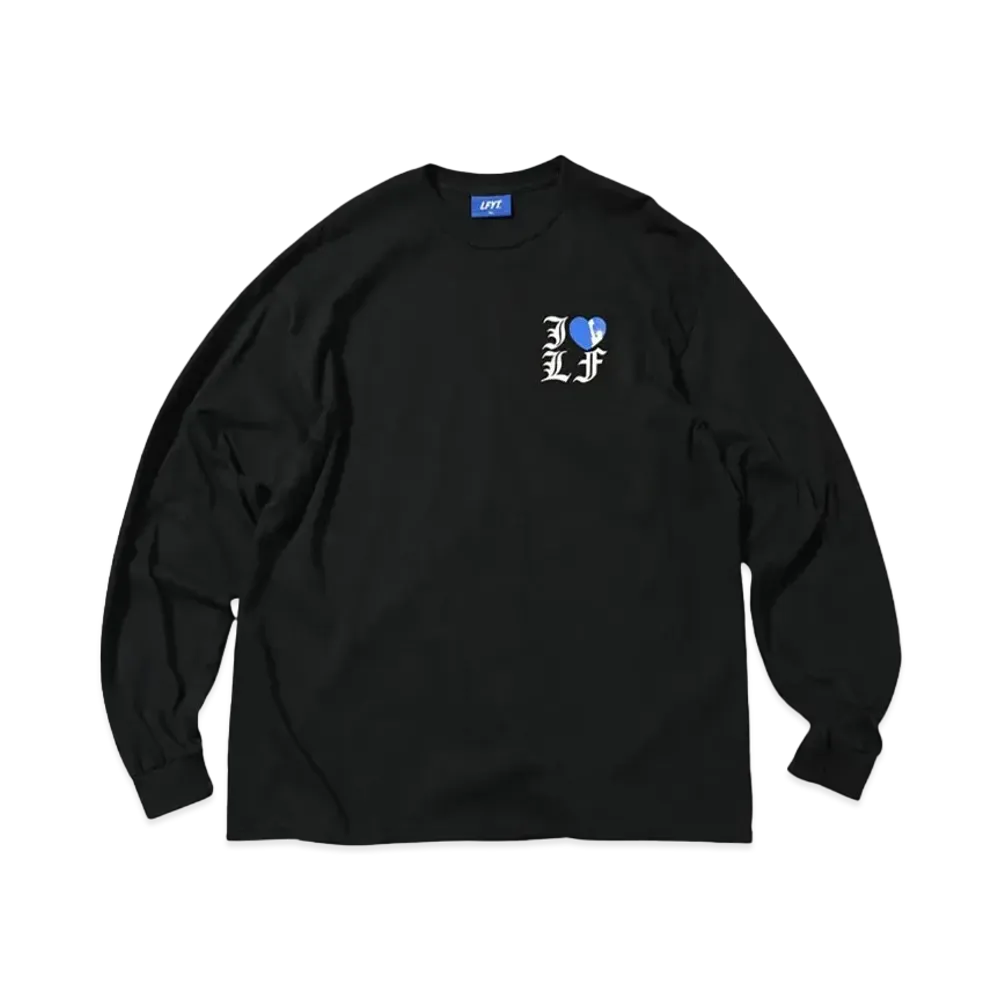LFYT I LOVE LF L/S TEE "BLACK"