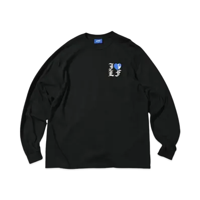 LFYT I LOVE LF L/S TEE "BLACK"
