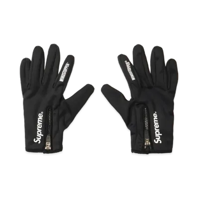Supreme Windstopper Zip Gloves "Black" (24FW)