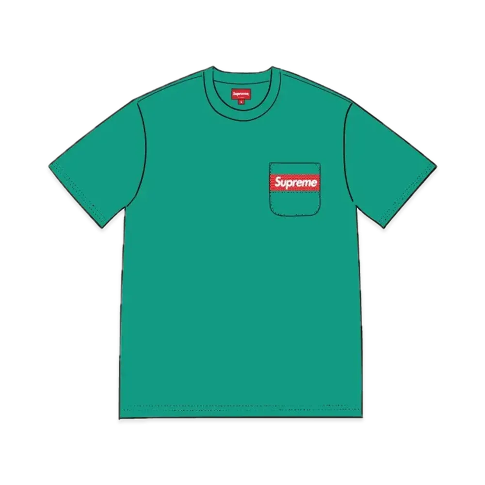 Supreme Mesh Stripe Pocket Tee "Green"