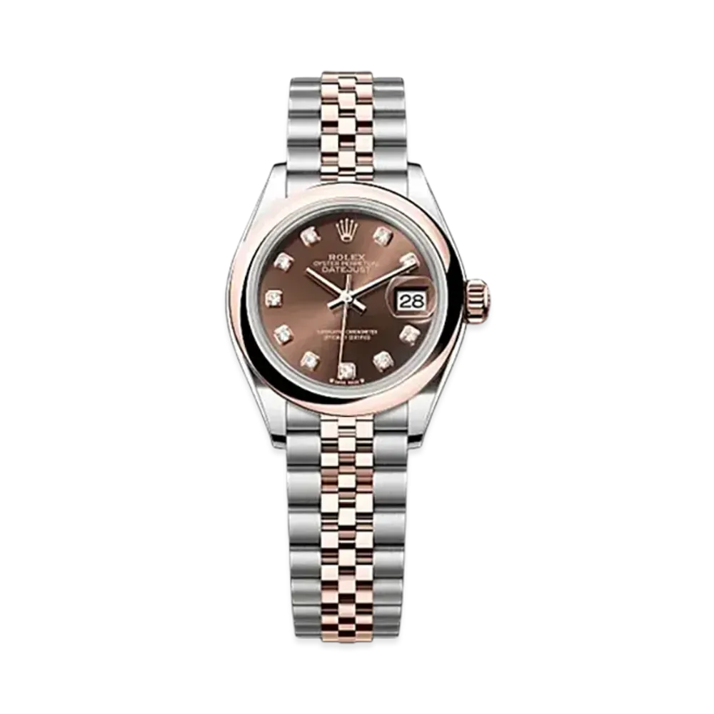 ROLEX Lady-Datejust Oystersteel & Everose Gold "Brown"