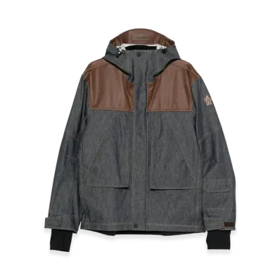 MONCLER Denim Langtang Jacket "Blue"