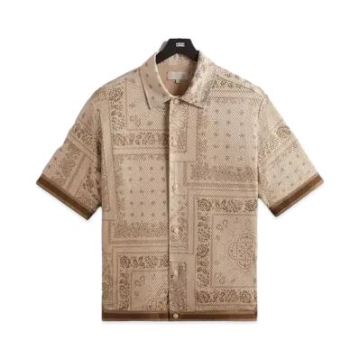 Kith Bandana Mesh Woodpoint Shirt "Canvas"