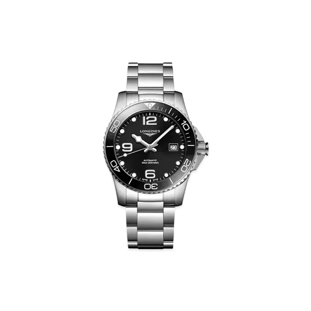 Longines Hydro Conquest 41.00mm "Black Sun Ray/Stainless Steel/Ceramic" L3.781.4.56.6