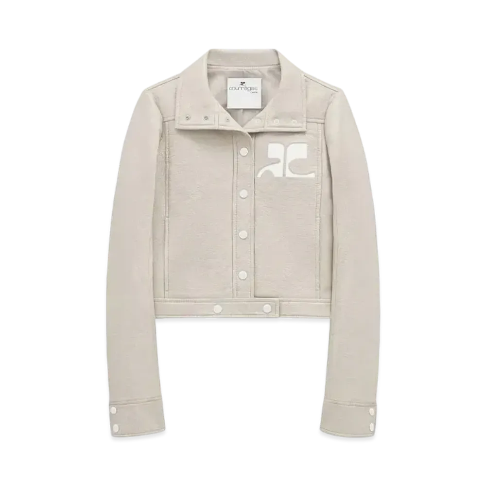 Courreges Reedition Vinyl Jacket "Mastic Grey"