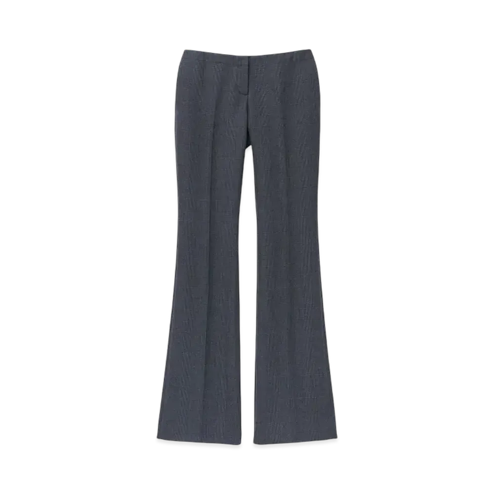 Alexander McQUEEN Prince Of Wales Bootcut Pants "Black/DarkGray"
