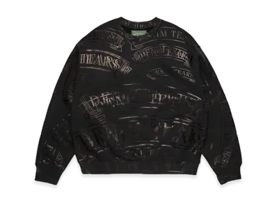 DENIM TEARS DT Banner Crewneck "Black"