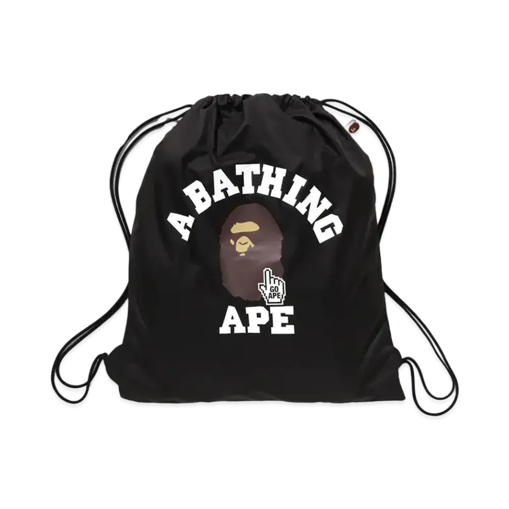 A BATHING APE Go Ape Pointer College Knapsack "Black"