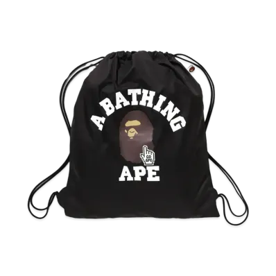 A BATHING APE Go Ape Pointer College Knapsack "Black"