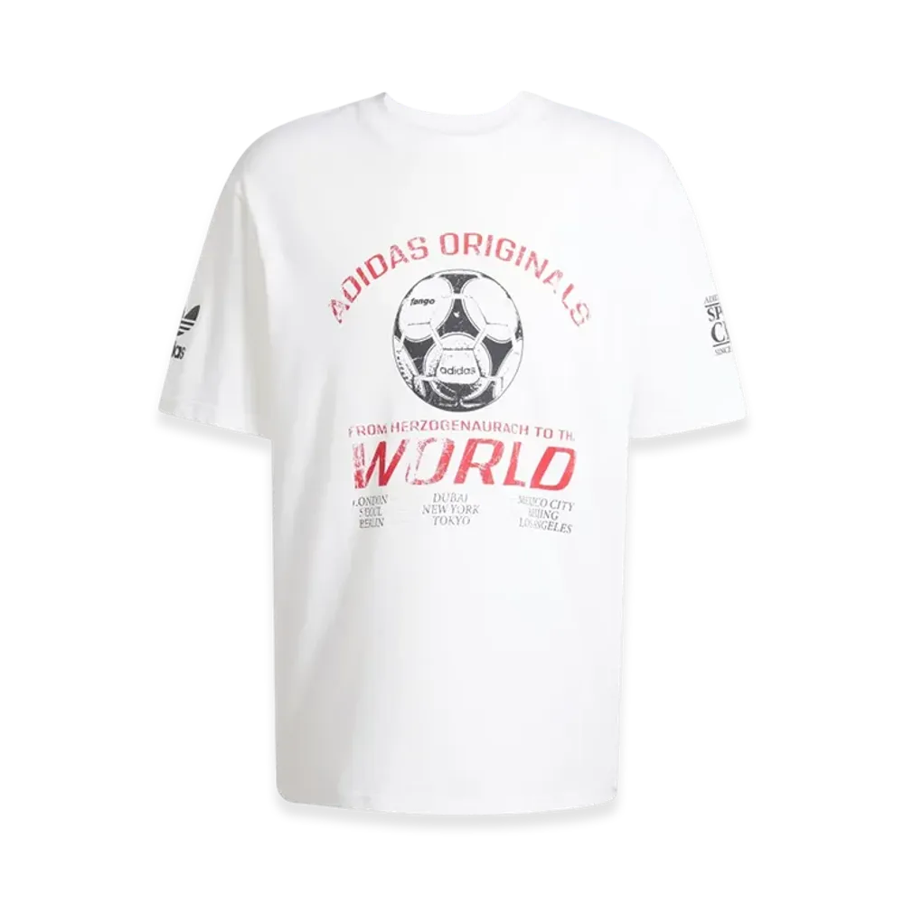 adidas 90s Soccer Graphic Short-Sleeve T-Shirt "White"