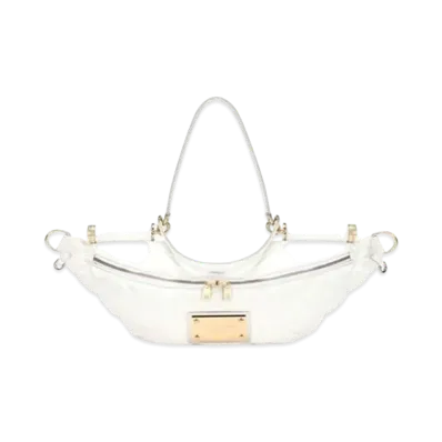 Dolce&Gabbana Nine Tissiri Waist Pochy Ciring Nylon Logo Plate "White"