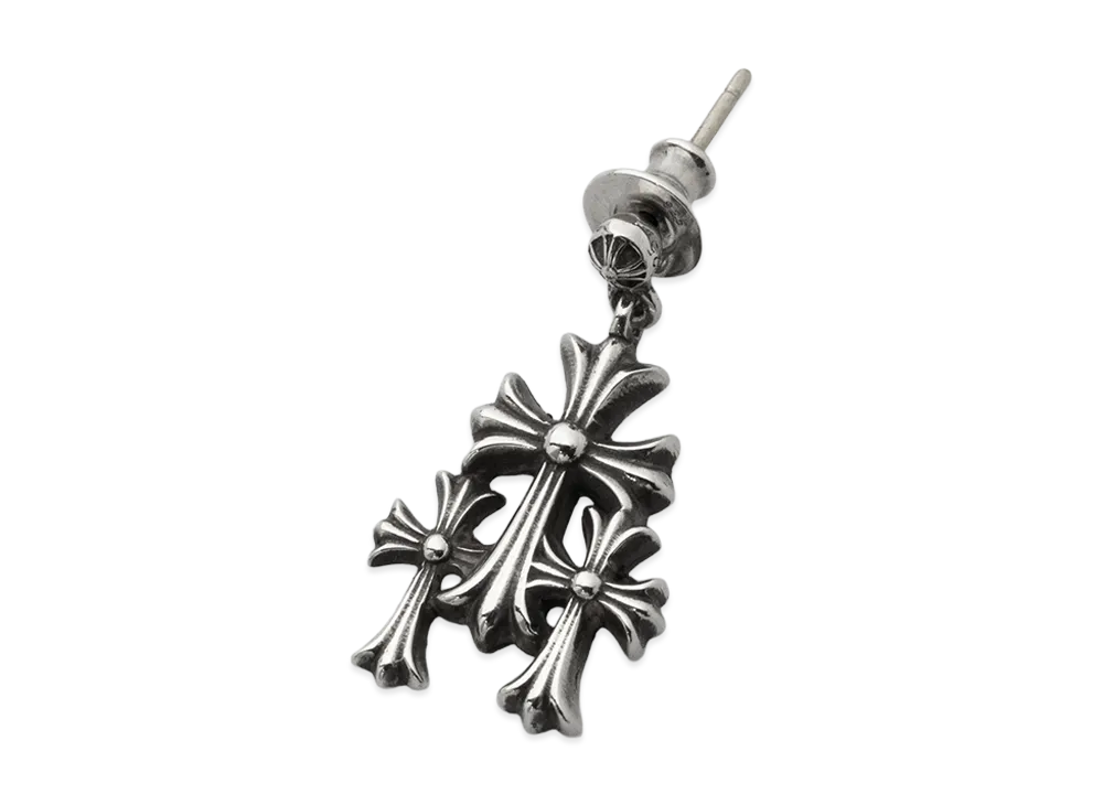 Chrome Hearts 3 CH Cross Pierce "Silver"