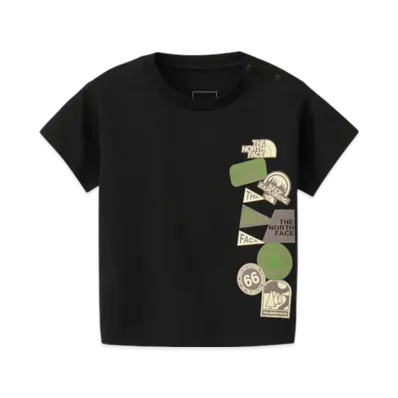 The North Face Baby Short Sleeve Luminous Graphic Tee "Black"