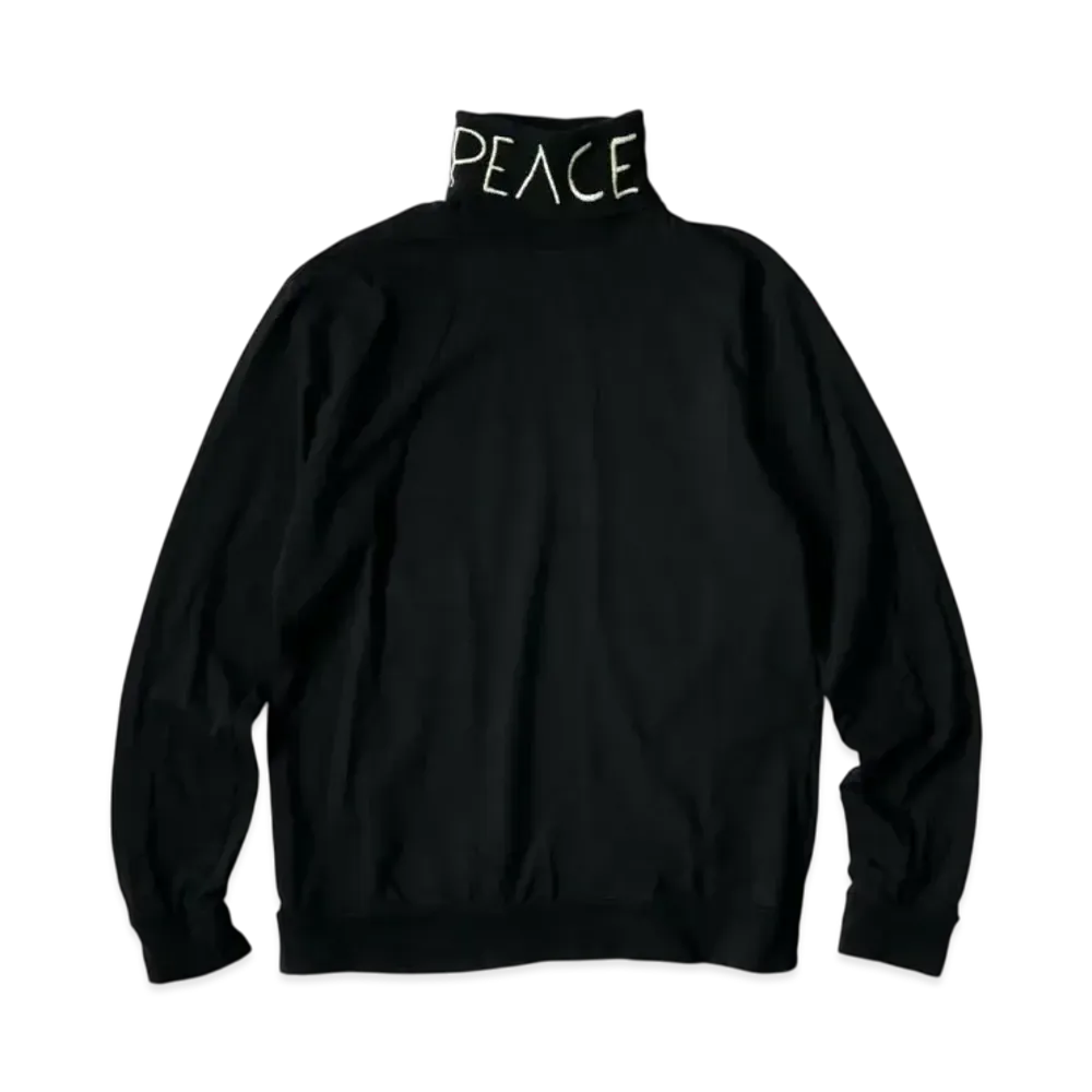KAPITAL 18.5/- High Neck Long Tee "Black"