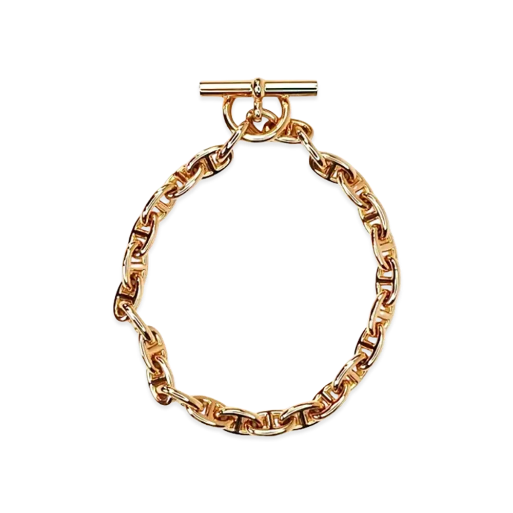Hermes Chaine D'ancre TPM K18 Bracelet "Yellow Gold"