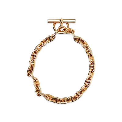 Hermes Chaine D'ancre TPM K18 Bracelet "Yellow Gold"