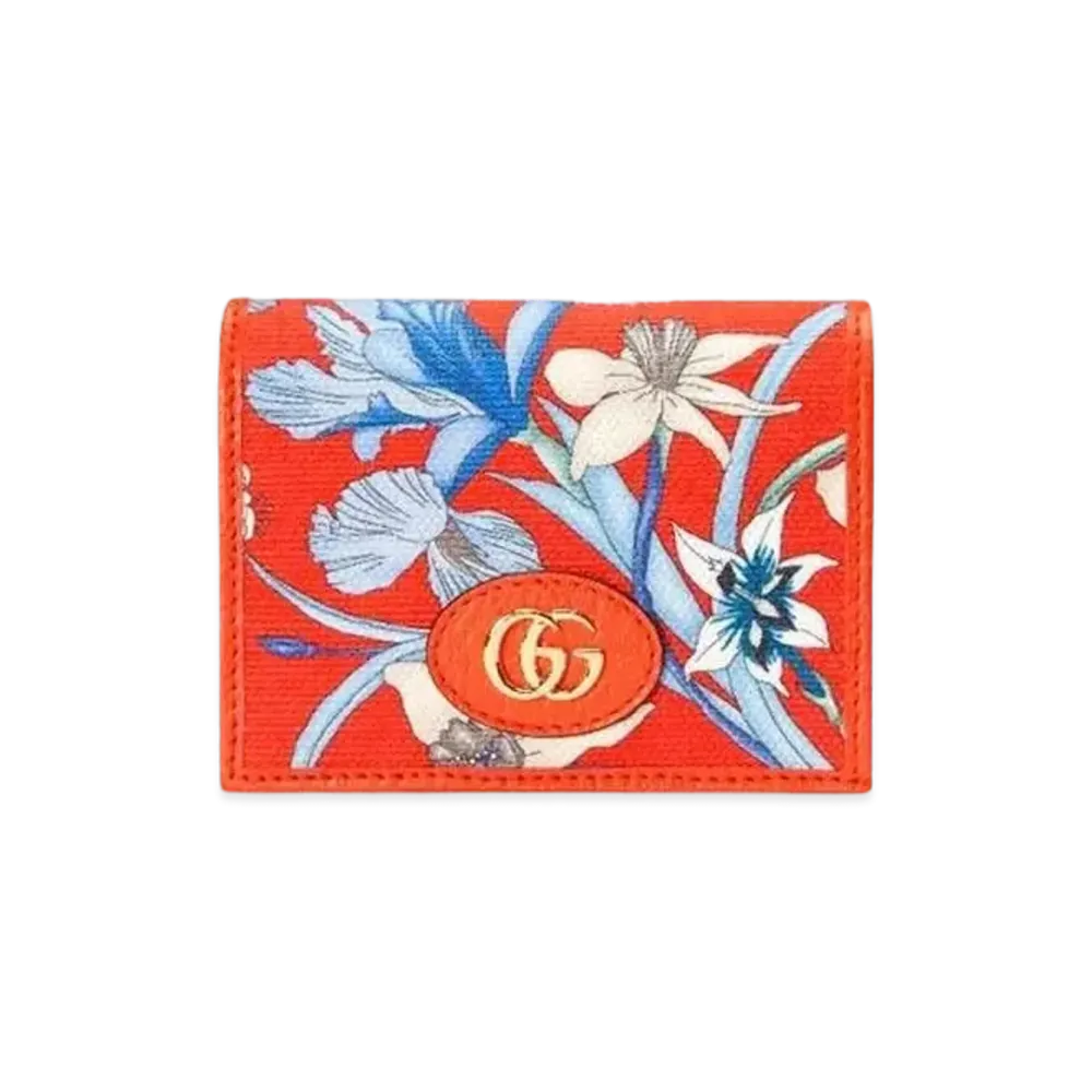 GUCCI Flora GG Marmont Mini Wallet Japan Exclusive "Orange"
