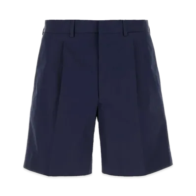 PRADA Poplin Bermuda Shorts "Blue"