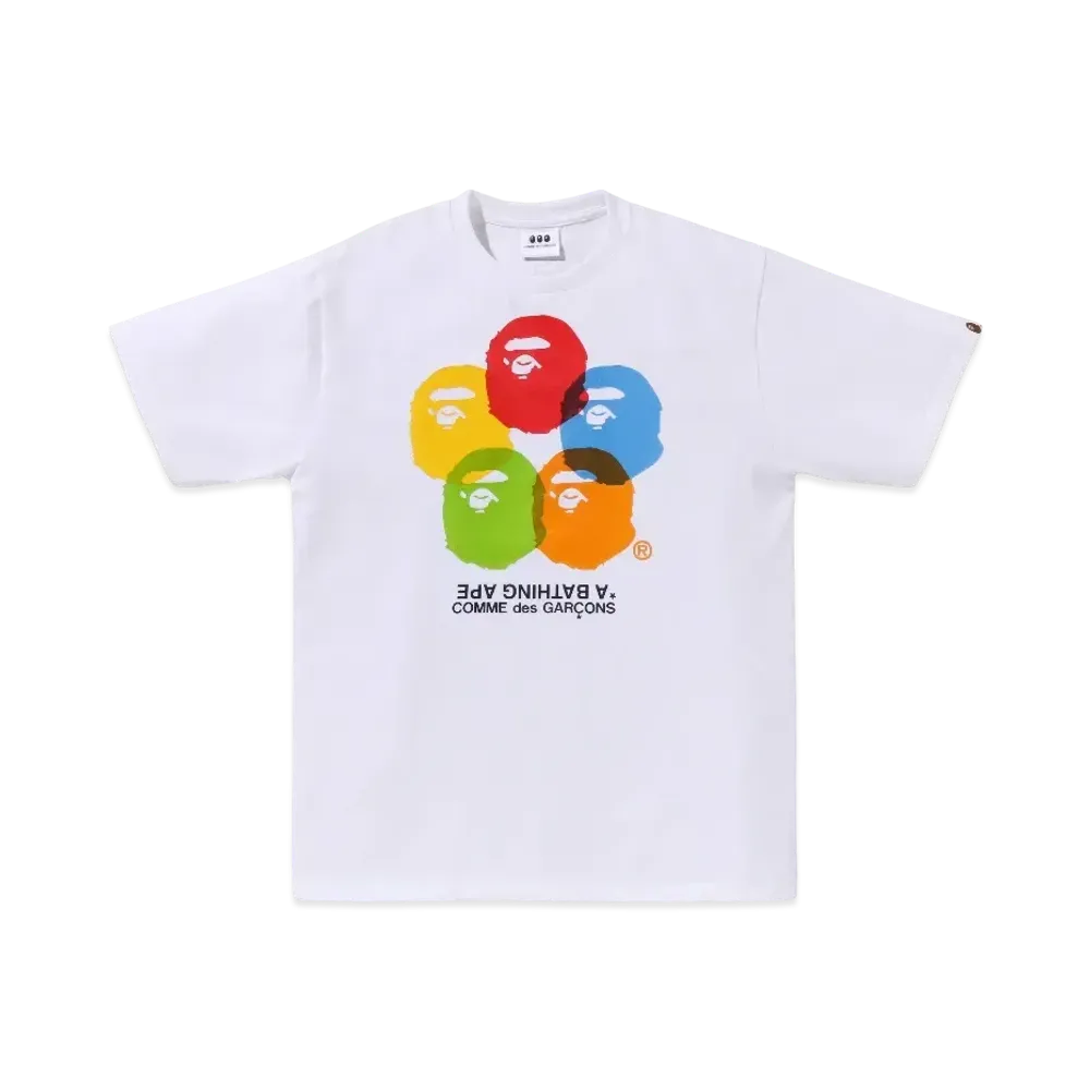 A BATHING APE x COMME des GARCONS OSAKA Tee "White"