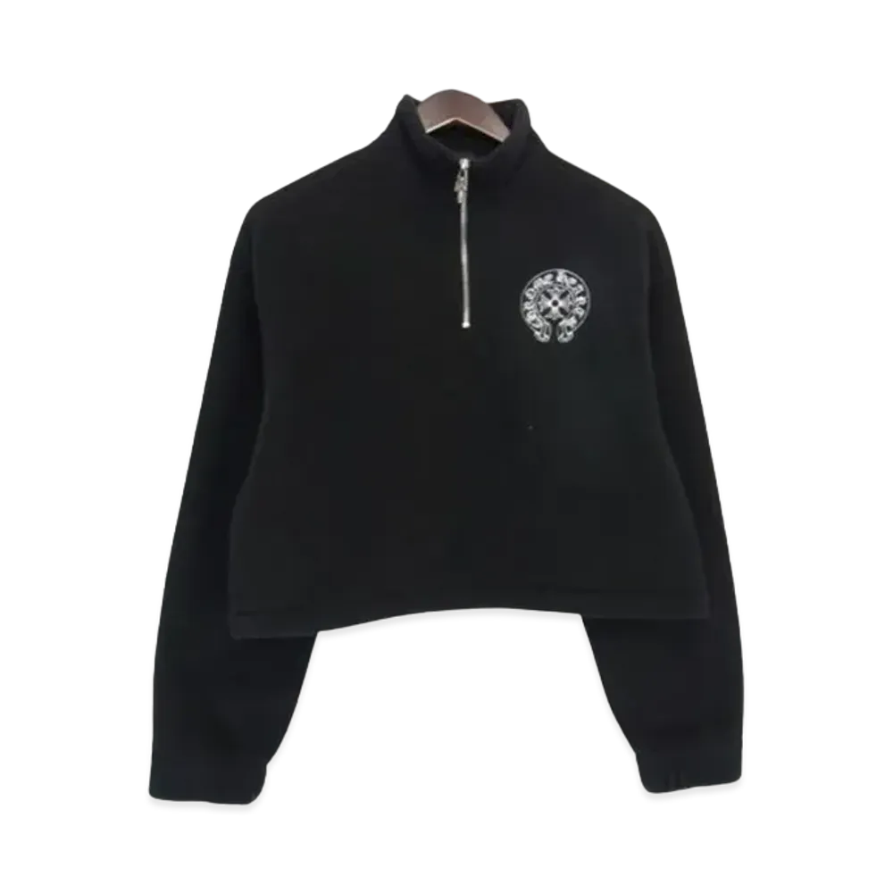 Chrome Hearts Dagger Half Zip Fleece Jacket "Black"