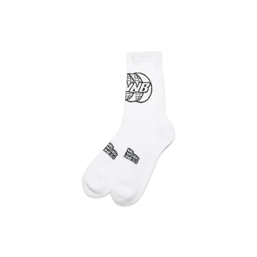 THE NETWORK BUSINESS TNB Logo Socks "White" TNBA005-0001