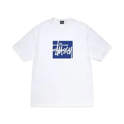 Stussy Stock Box Tee "White"