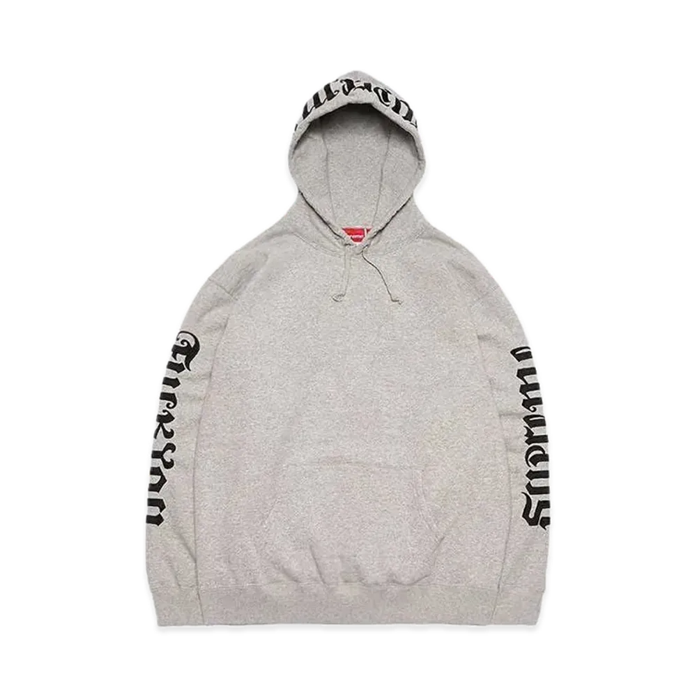 Supreme Ambigram Hooded Sweatshirt "Heather Grey"