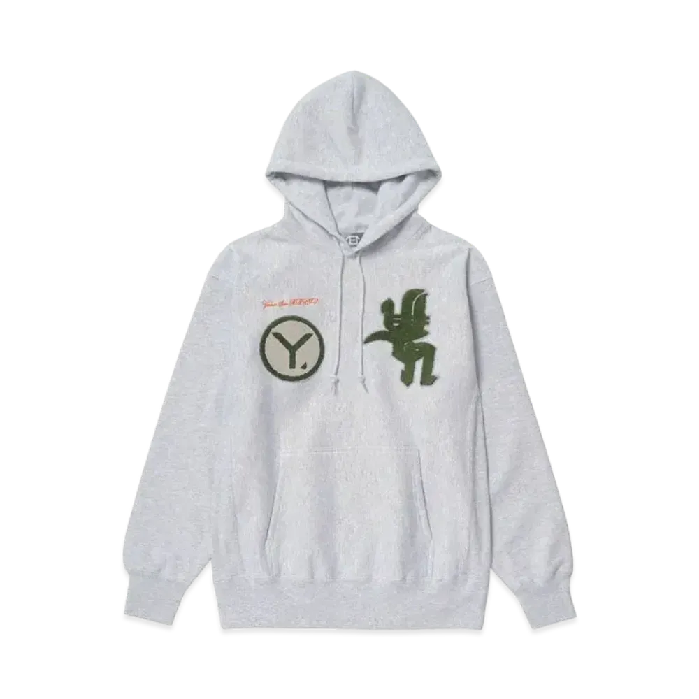 YENTOWN Patched Hoodie "Grey"