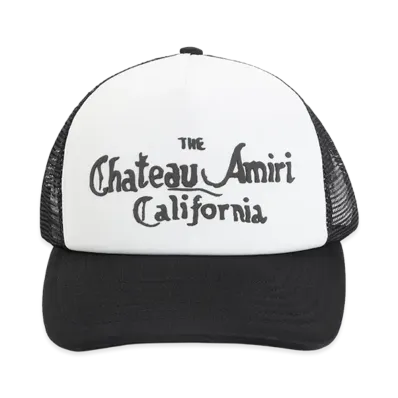 AMIRI Chateau Foam Trucker Cap "White/Black"