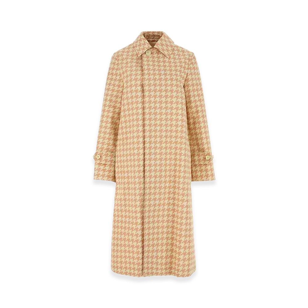 Burberry Women's Embroidered Twill Coat "Printed"