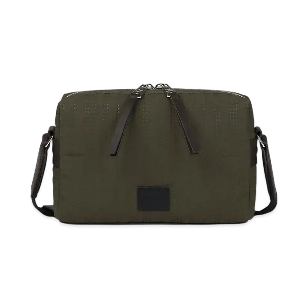 Paul Smith Quilted Shadow Stripe Shoulder Bag "Kahki"