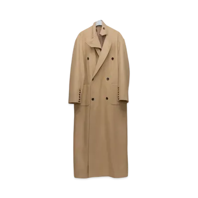 MASU Bat Collar Over Coat "Camel" MPFW-CT0224