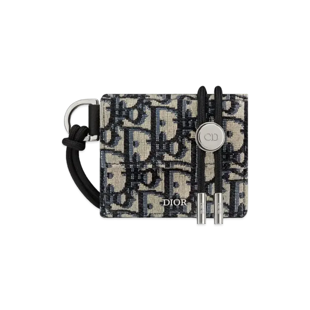 Dior D-Touch 3 Fold Wallet Dior Oblique Jacquard "Beige"