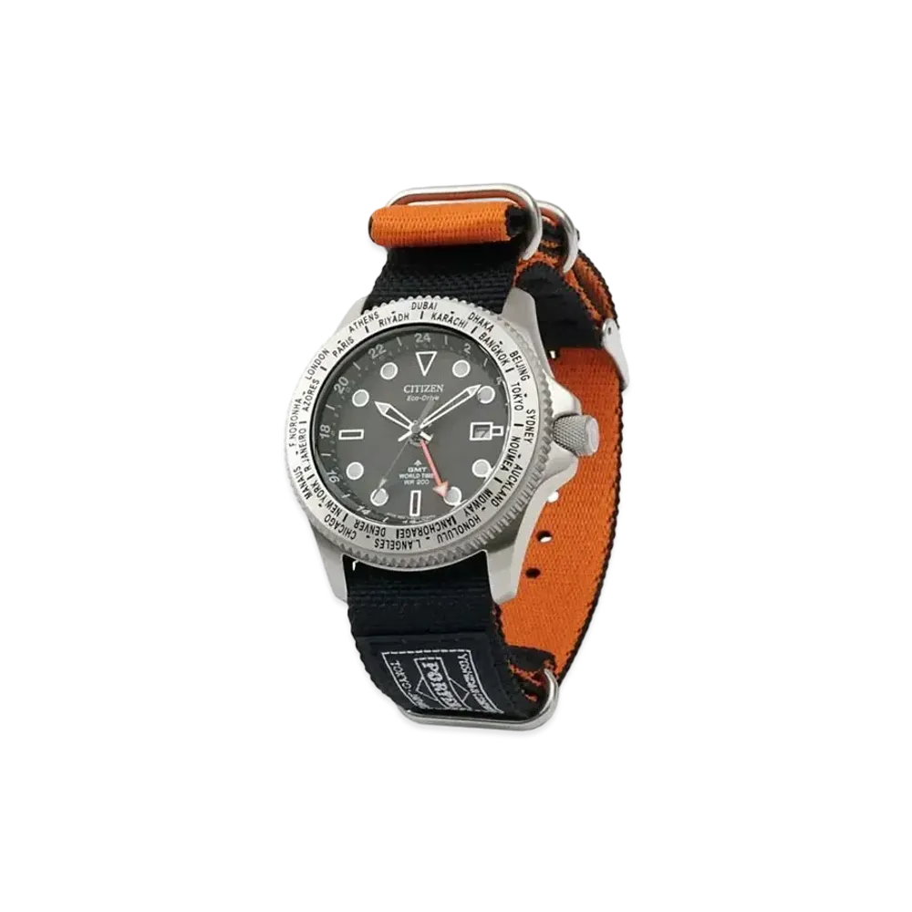CITIZEN x PORTER GMT World Time "Black"