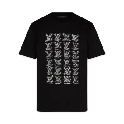 Louis Vuitton LV Cartoons Jacquard T-shirt "Noir"