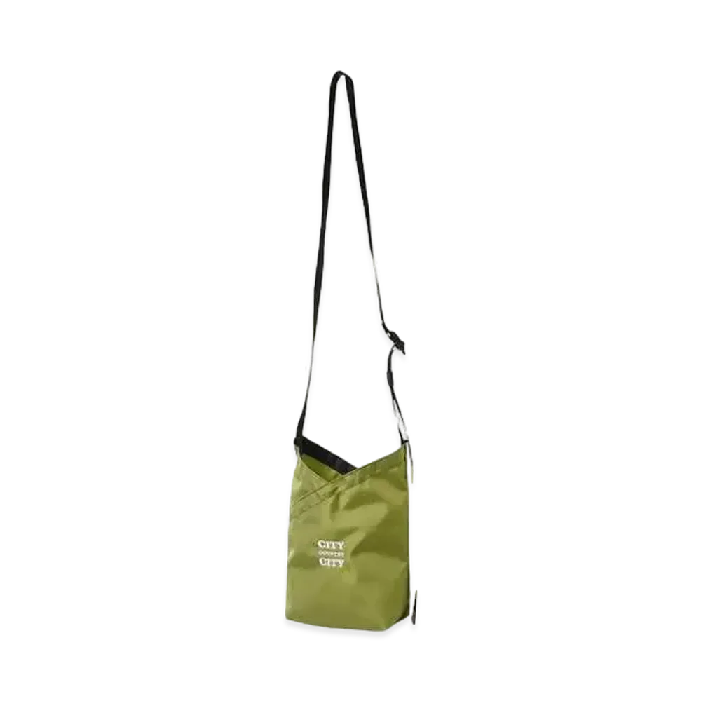 CITY COUNTRY CITY hobo x CITY COUNTRY CITY AZUMA SHOULDER BAG NYLON OXFORD "PISTACHIO"