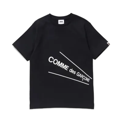 A BATHING APE / COMME des GARCONS TEE "Black"